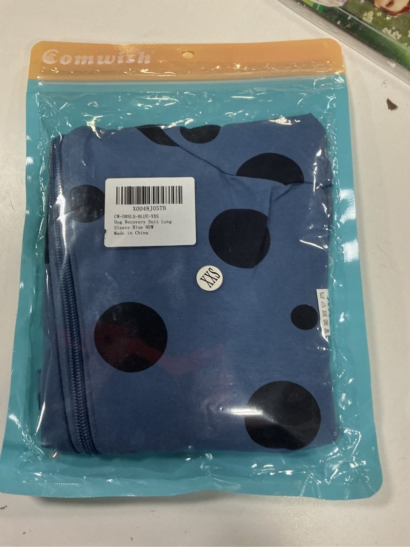Condition photo showing New/Like New for Dog Surgery Suit Long Sleeve, Dog Recovery Suit Female Male with Zipper Closure Post Spay, Neuter, Dog Onesie Shedding Suit Full Coverage Bodysuit (Blue, XXS)