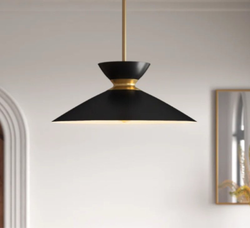 Agata 1-Light led pendant with accents 