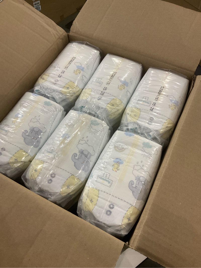 Condition photo showing New/Like New for Pampers Swaddlers Diapers, Size 1 (8-14 lbs), 198 Count, Absorbent, Keeps Baby Dry and Comfortable, Skin Safe Disposable Baby Diaper (Packaging May Vary)