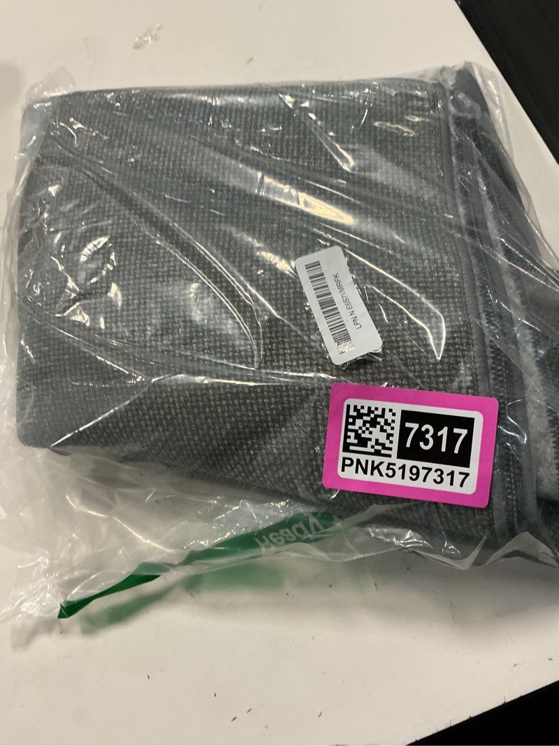 Condition photo showing New/Like New for 2x10 runner rug for hallway, non slip kitchen rugs runner with rubber backing floor mats, long bath mat for bathroom, dark grey indoor throw woven rugs for bedroom entryway dark grey 2' x 10' (runner)