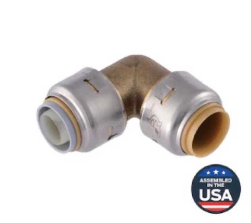 SharkBite Max 1/2-in Push-to-Connect Polybutylene Transition 90-Degree Elbow