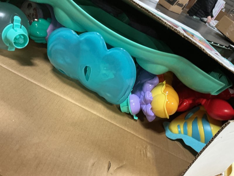 Condition photo showing Good Condition for Bright Starts Disney The Little Mermaid Sea of Activities Baby Activity Jumper with Interactive Toys, Lights & Music with Disney Princess Ariel, 6-12 Months (Blue)