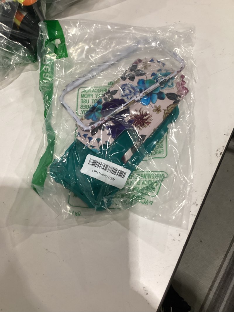 Condition photo showing Good Condition for Hocase for Galaxy S23 Plus Case, Shockproof Heavy Duty Protection Soft Silicone Rubber Bumper+Hard Plastic Hybrid Protective Case for Samsung Galaxy S23 Plus (6.6") 2023 - Teal Flowers