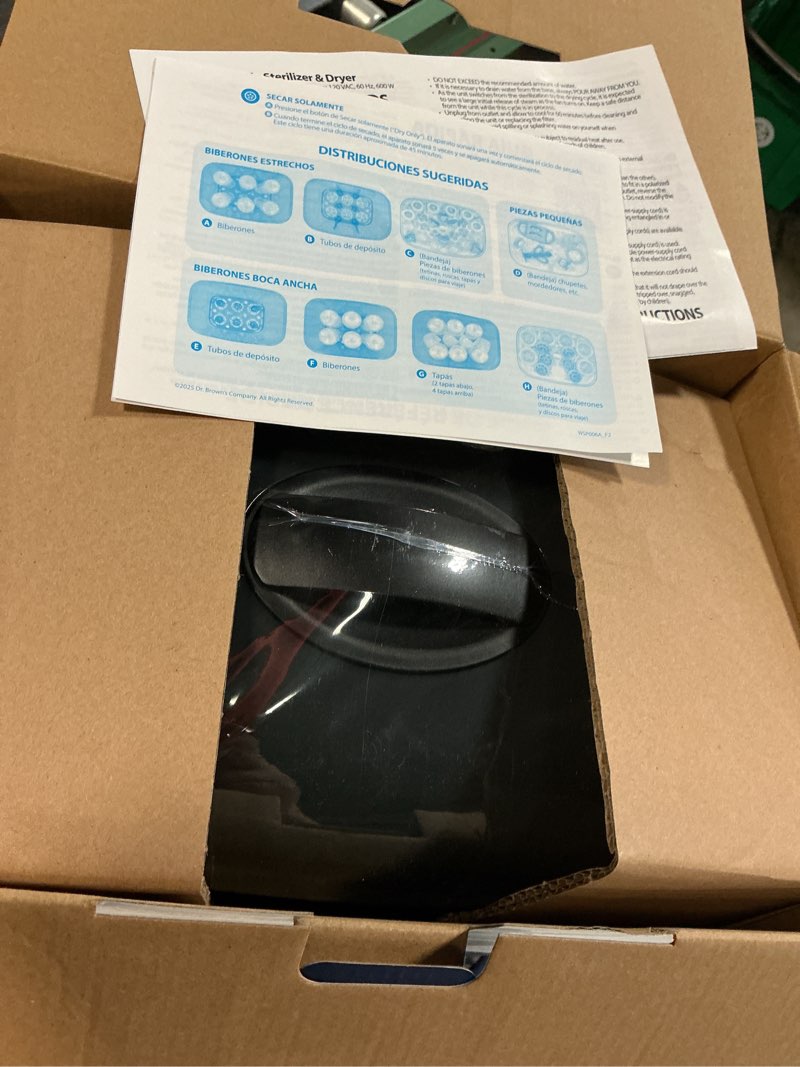 Condition photo showing New/Like New for dr. brown's all-in-one sterilizer and dryer for baby bottles, parts and other newborn essentials