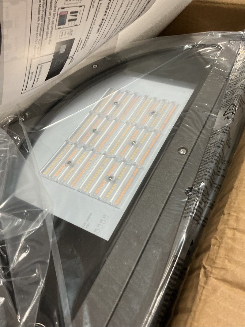Condition photo showing Good Condition for 120w full cutoff led wall pack light, 3000/4000/5000k 3cct, 60/80/100/120w selectable, commercial security lighting outdoor led wall lights for building parking warehouse,100-277v,etl listed 120w-1pack