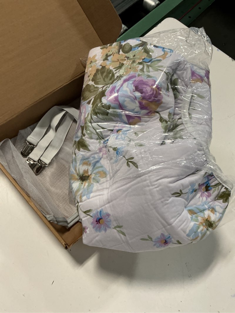 Condition photo showing Good Condition for extra wide ironing board cover 58x19 inch, drawstring replacement, heat resistant cotton, multiple patterns - grey arrow, banana leaf, dandelion, rose, daisy  