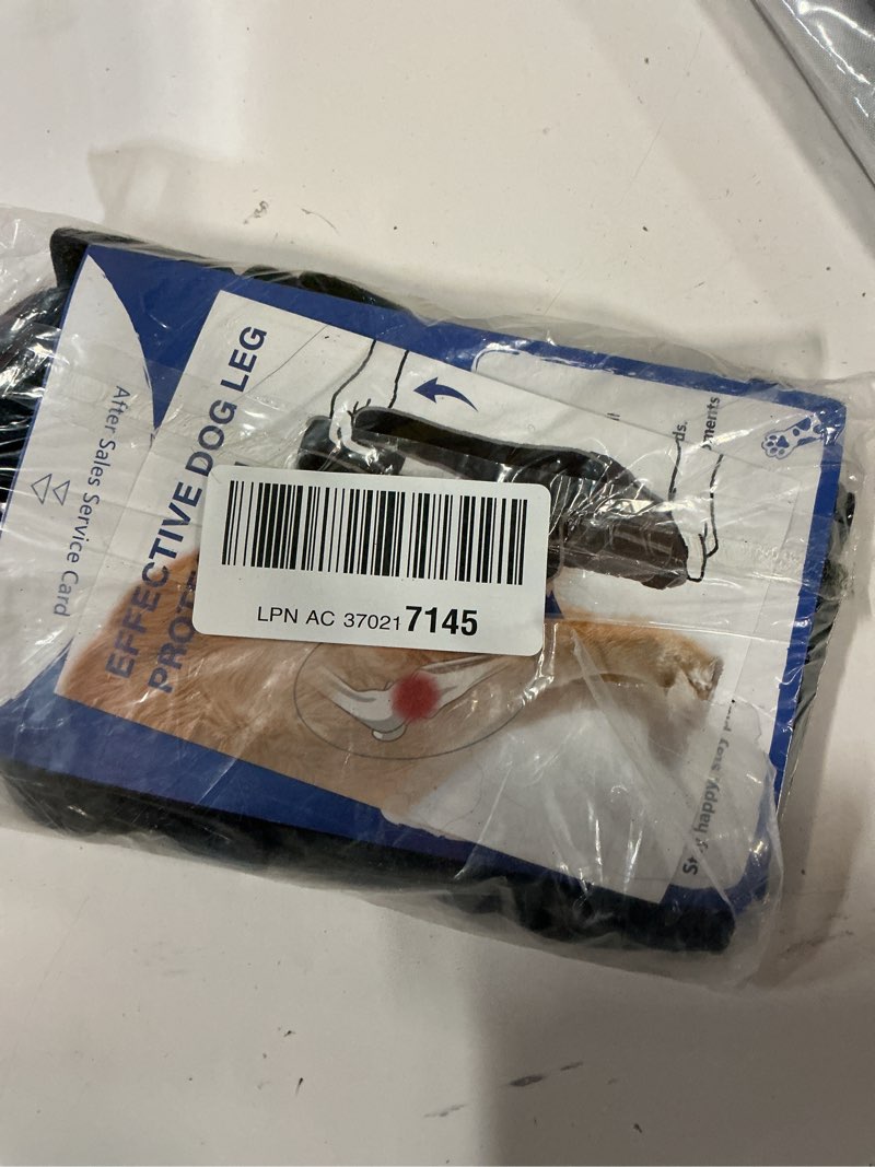 Condition photo showing New/Like New for Dog Knee Brace for Torn ACL Hind Leg–Adjustable Support Dog Leg Brace for Back Leg for Luxating Patella , Ligament Injuries, CCL, Reduces Pain for Small Medium Large Dogs (Black, Left Leg, 2XL)