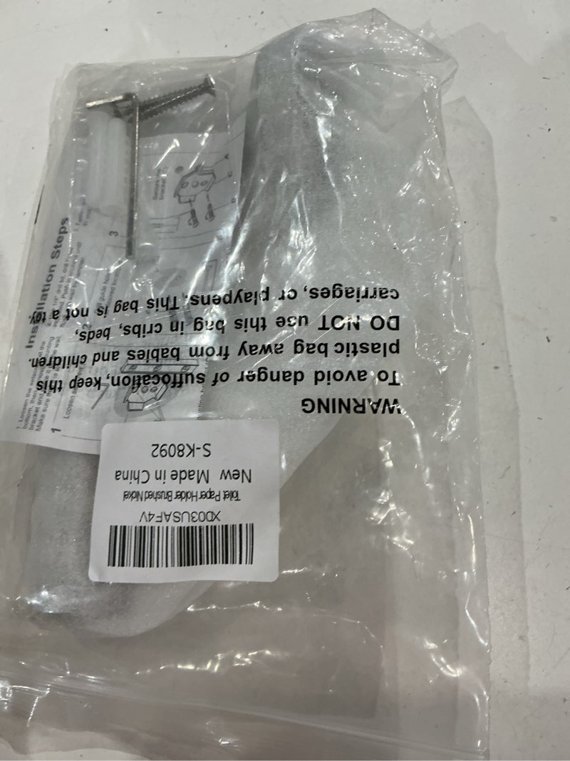 Condition photo showing Good Condition for toilet paper holder brushed nickel, angle simple sus304 stainless steel bathroom toilet paper roll holder wall mount