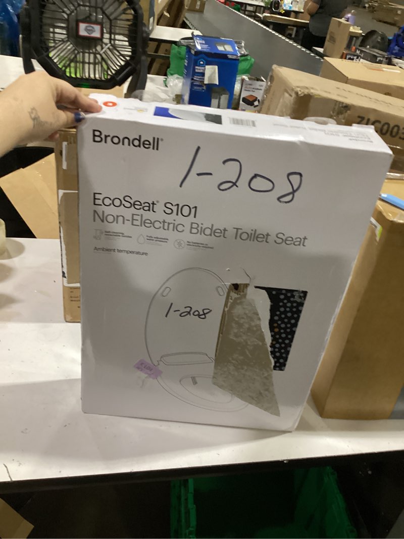 Condition photo showing Good Condition for brondell bidet toilet seat non-electric swash ecoseat, fits elongated toilets, white - dual nozzle system, ambient water temperature - bidet with easy installation