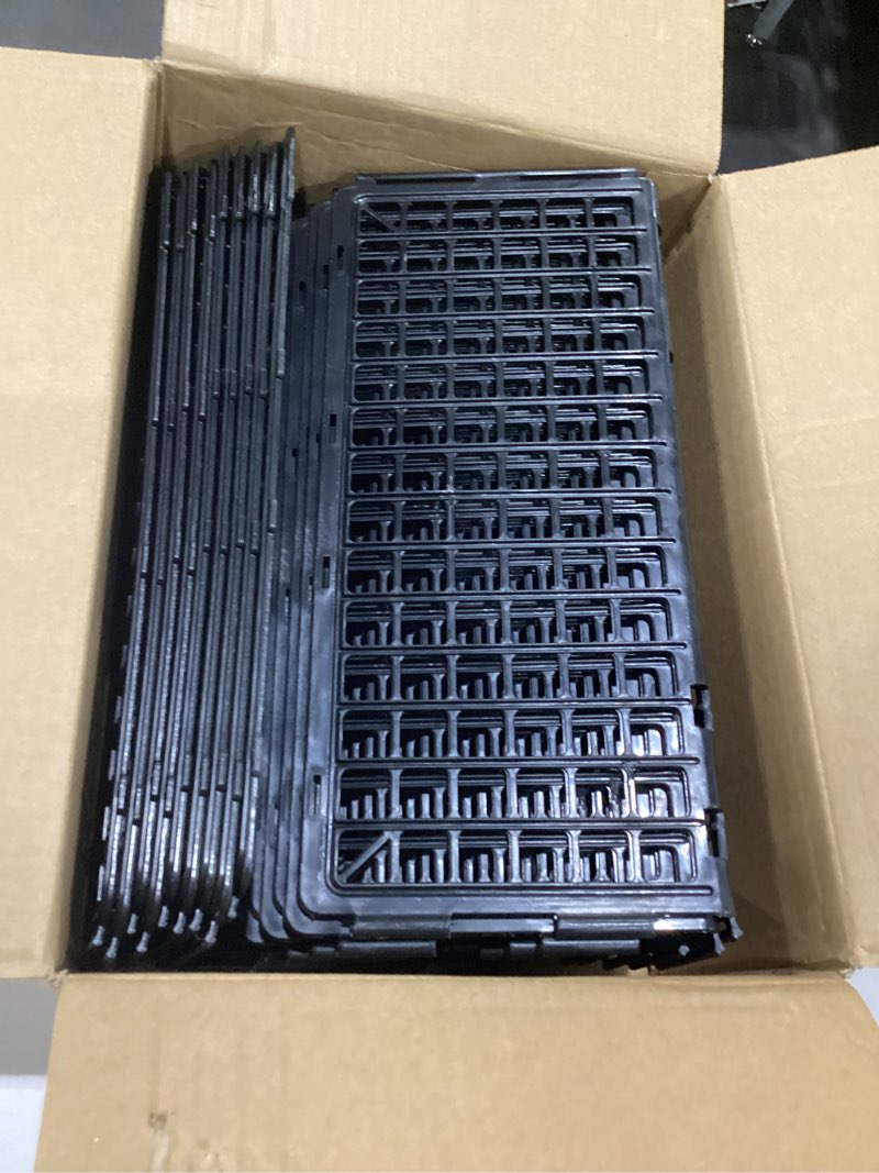 Condition photo showing Good Condition for 18 pack under bed blockers for pets – easy to install black plastic under couch blocker (6.5" h x 14.5" l) – prevents dogs, cats, toys from getting under sofa or furniture 6.7" height 261.0 inches