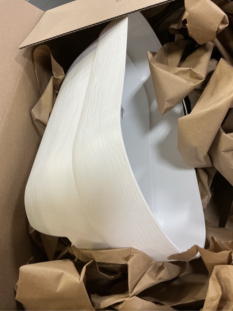 Condition photo showing Good Condition for bloomers railing planter with drainage holes – 24" weatherproof resin planter – polyethylene plastic - white white 24.3 × 10.5 × 9.5 inches