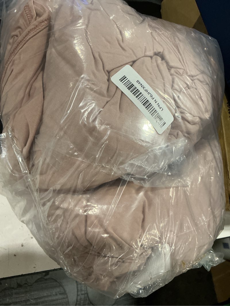 Condition photo showing Good Condition for 4 pack 5ft round spandex tablecloth 60 inch stretchable table cover washable and wrinkle resistant table cloth, fitted round table for wedding, banquet, birthday, party, restaurant (cameo brown) cameo brown 5 ft (60 in)