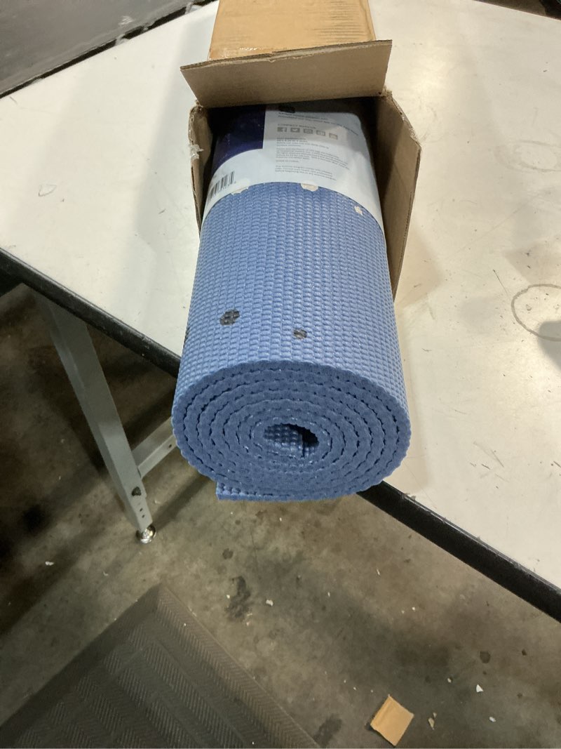 Condition photo showing Good Condition for gaiam yoga mat - premium 6mm print extra thick non slip exercise & fitness mat for all types of yoga, pilates & floor workouts (68"l x 24"w x 6mm thick) here & now