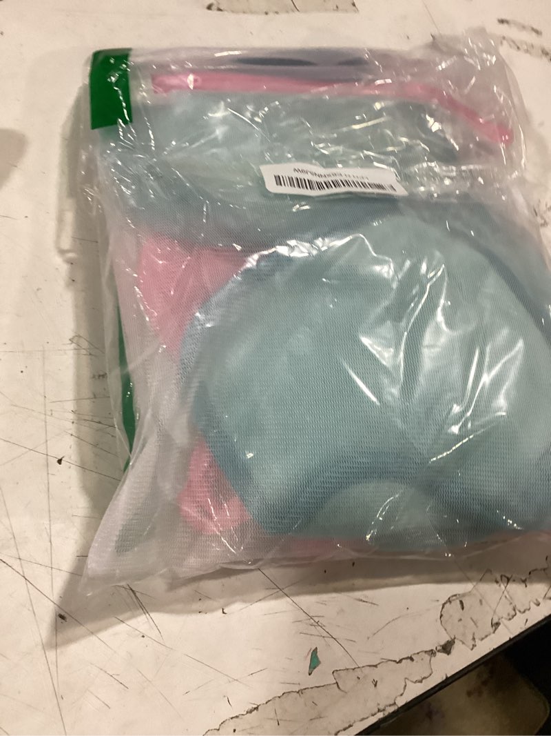 Condition photo showing As Is for makeup remover cloth, 6" x 6" make up towels reusable face cloth for washing face, makeup remover pads microfiber face washcloth with mesh bag, just water, 12 pack green/white/pink 1 count (pack of 12)