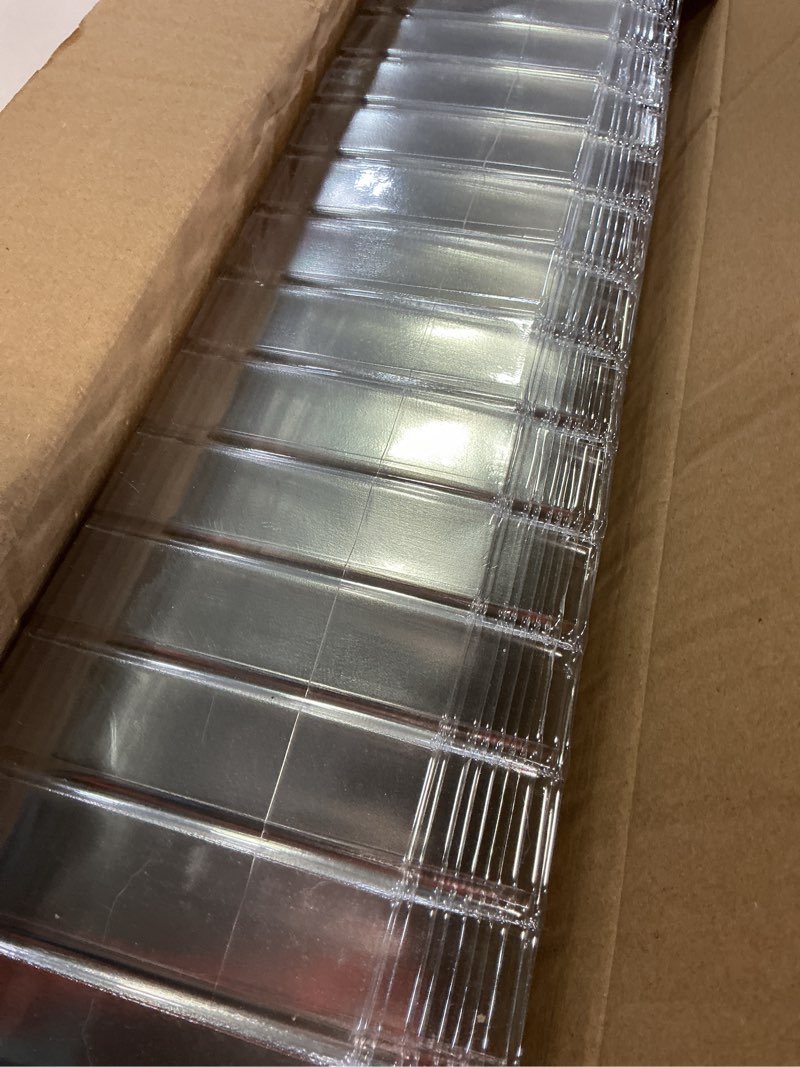 Condition photo showing Good Condition for clear plastic liners inserts for wood boxes and planters (19.5” x 3”x 3.75”) l (sell in pack of 12) (to fit 20" planter) (l200404) rectangular 20"x4"