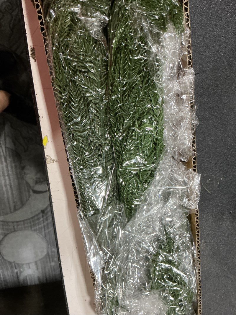 Condition photo showing Good Condition for 12 pack christmas garland norfolk pine tree branches for xmas winter holiday decor diy flower arrangements home centerpieces