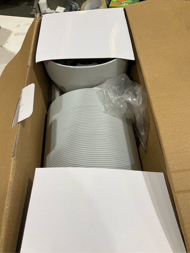 Condition photo showing Good Condition for portable air conditioner window vent kit with 5.9” exhaust hose adjustable portable ac window kit for ducting universal portable ac seal panel for horizontal&vertical window 5.9"/62" panel set&59" length hose
