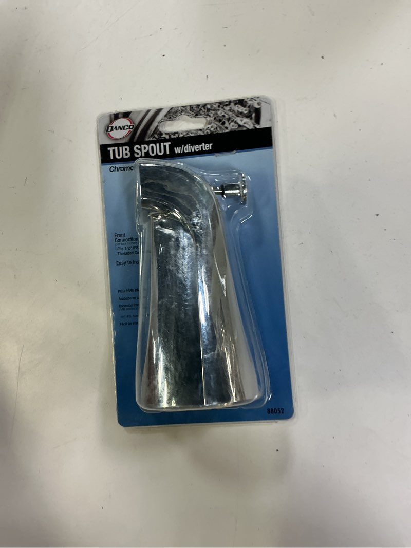 Condition photo showing New/Like New for DANCO Bathroom Tub Spout with Front Pull Up Diverter, Chrome Finish, 1-Pack (88052)