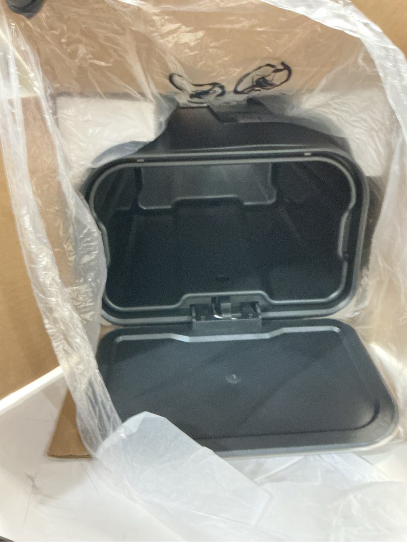 Condition photo showing Good Condition for lintimes stainless steel kitchen trash can 5.2 gallon (20l) - soft-close lid, foot pedal & removable inner basket, rectangular step bin for office, bedroom, bathroom black 20l