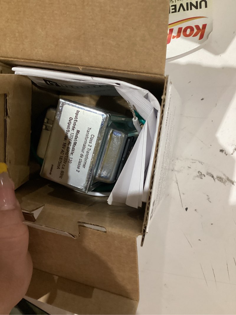 Condition photo showing As Is for utilitech silver doorbell transformer