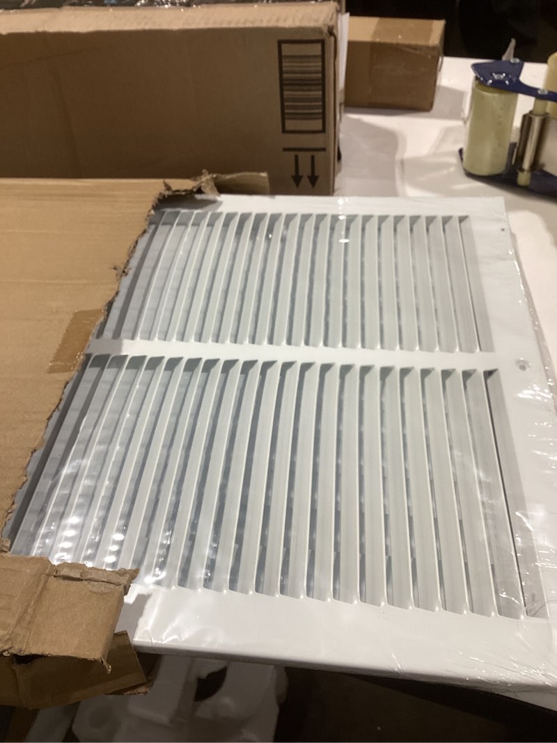 Condition photo showing Good Condition for 24x14 Vent Register [Duct Opening], Vent Covers for Home Ceiling, Two-Way Ventilation Register, Adjustable Solid Steel Wall Register Vent Cover (24"W x14"H [Duct Opening])