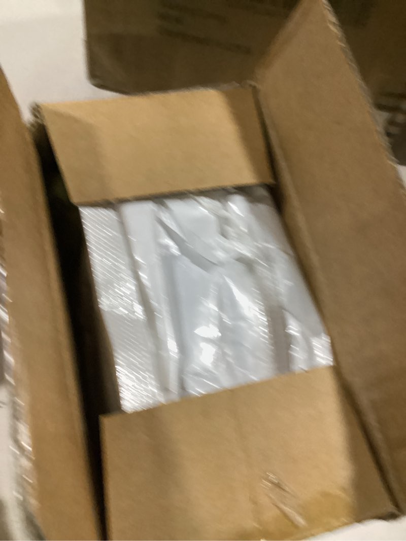 Condition photo showing As Is for 50 pcs acrylic name tag, clear acrylic place cards with green ribbon 3.54 x 1.77 inch blank wedding place cards for party, restaurant, wedding supplies