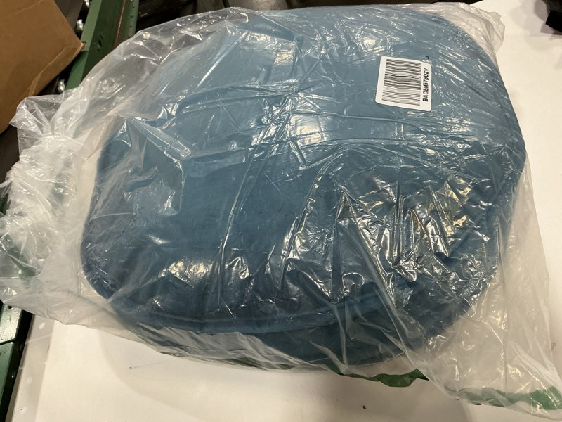 Condition photo showing Good Condition for Velvet Floor Pillows Round Chair Cushion Couch Throw Pillow Soft Pouf Seat Mattress Bean Bag for Reading Nook Play Room (19.7",Teal) Teal 19.7IN