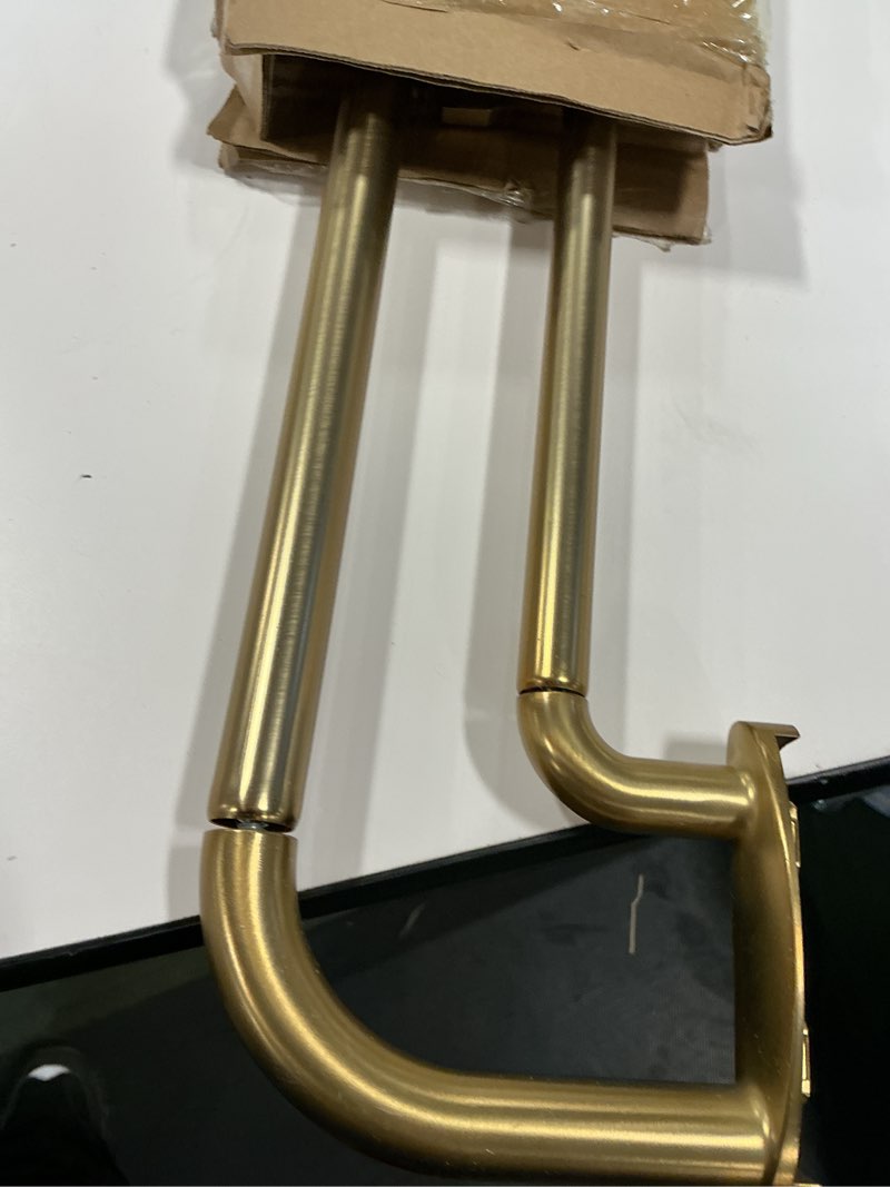 Condition photo showing Good Condition for Double Curtain Rods Warm Gold,Room Darkening Drapery Rod for 28-48 Inches,Adjustable 3/4 Inches Front and 5/8 Inches Back Quality Metal Rod for Window,Wrap Around Design 28-48" Warm Gold