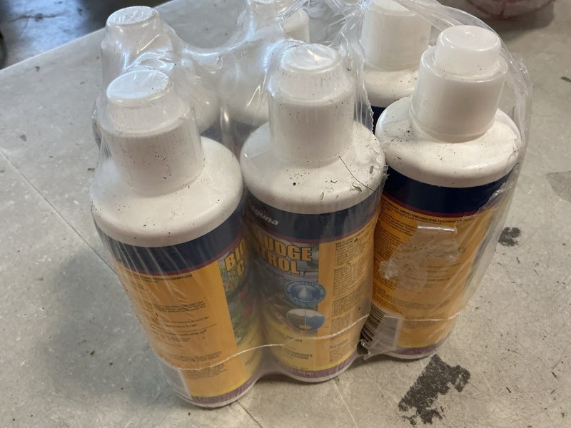 Condition photo showing New/Like New for Laguna Bio Sludge Control  Pond Waste Water Treatment 16 oz( pack of 6) 