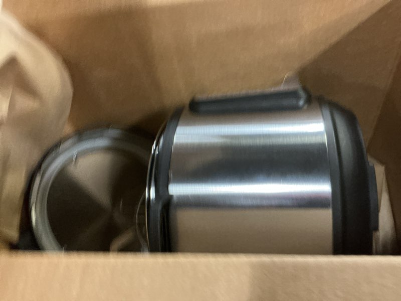 Condition photo showing As Is for Instant Pot Duo Plus 9-in-1 Multicooker, Pressure Cooker, Slow Cook, Rice Maker, Steamer, Sauté, Yogurt, Warmer & Sterilizer, Includes App With Over 800 Recipes, Stainless Steel, 6 Quarts