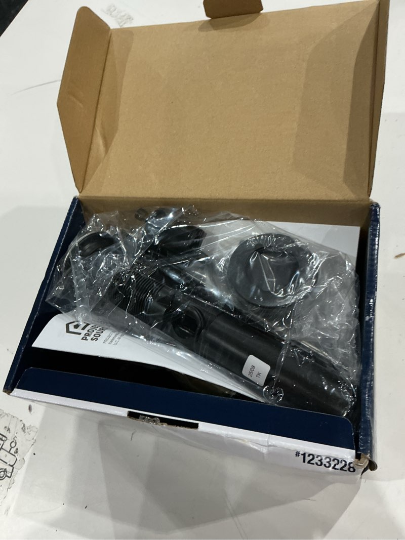 Condition photo showing As Is for project source dover chrome 4-in centerset 2-handle watersense bathroom sink faucet with drain and deck plate