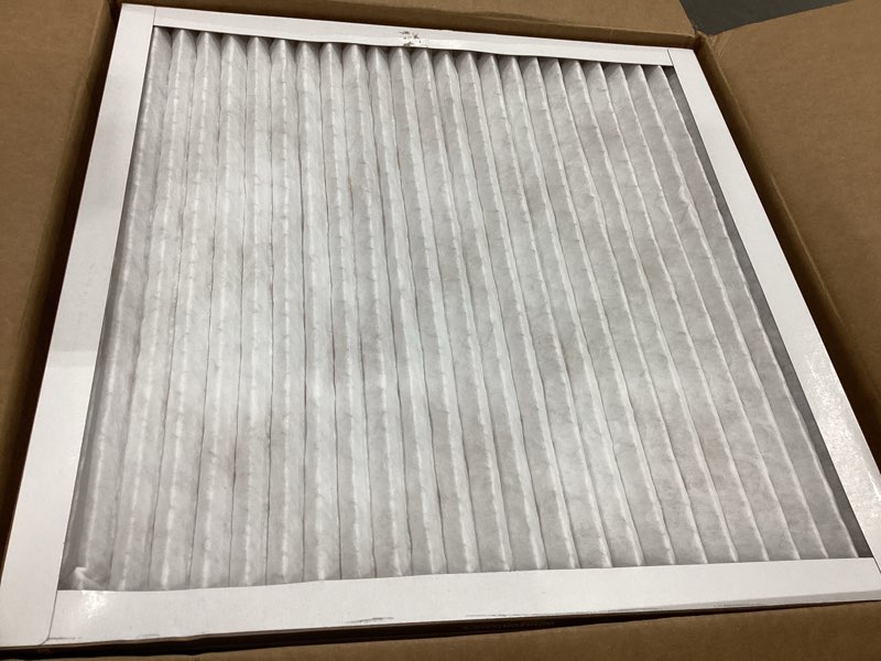 Condition photo showing Good Condition for amazon basics 20x20x1 air filter 6-pack, merv 11 ac furnace filters, dust, pet, allergy control, electrostatic (actual size: 19.75 x 19.75 x .75)