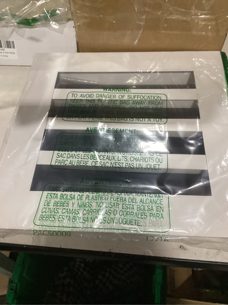 Condition photo showing New/Like New for 8x8 modern ac vent cover – decorative air vent register grille, linear slot diffuser, adjustable airflow, quiet operation, hvac vent cover for ceiling, wall & floor, white aluminum alloy 8x8 white