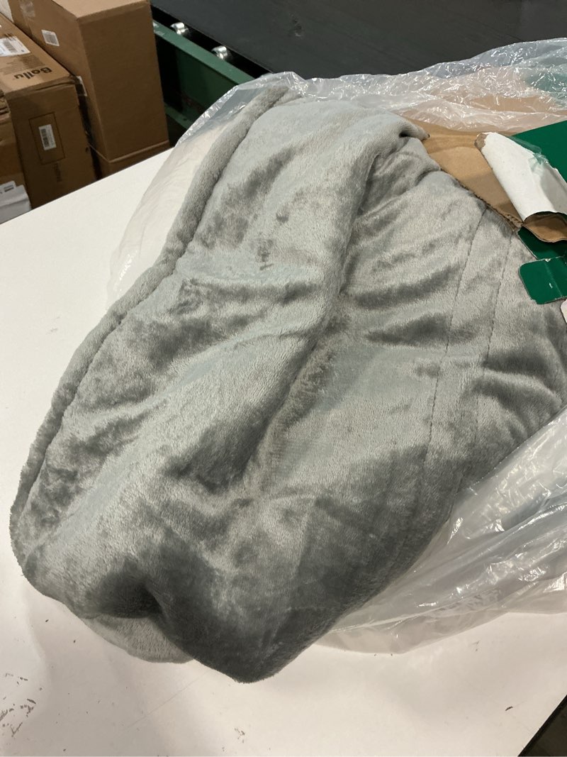 Condition photo showing As Is for FVERWAG Heated Blanket Queen Size - 84" x 90" Electric Blanket with 5 Heat Settings, Double Zone Heating, 10 Hrs Auto Off, Overheat Protection, Washable Heating Blanket, Gifts for Grandma, Grey