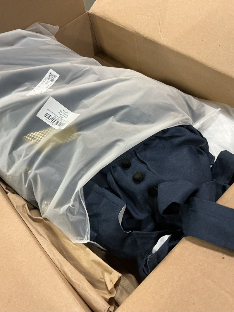 Condition photo showing Good Condition for BPURB Women Victorian 1860s Dress with Petticoat Civil War Dress Vintage Costumes Navy Blue X-Large