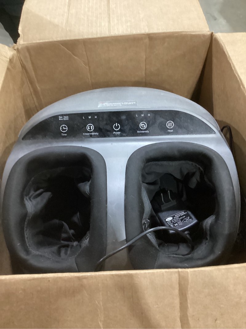 Condition photo showing As Is for not tested**** renpho full foot massager machine, 2026 upgraded shiatsu foot massager with heat, fsa eligible hsa store eligible, plantar fasciitis massager, valentines day gifts for women men, fits up to size 13