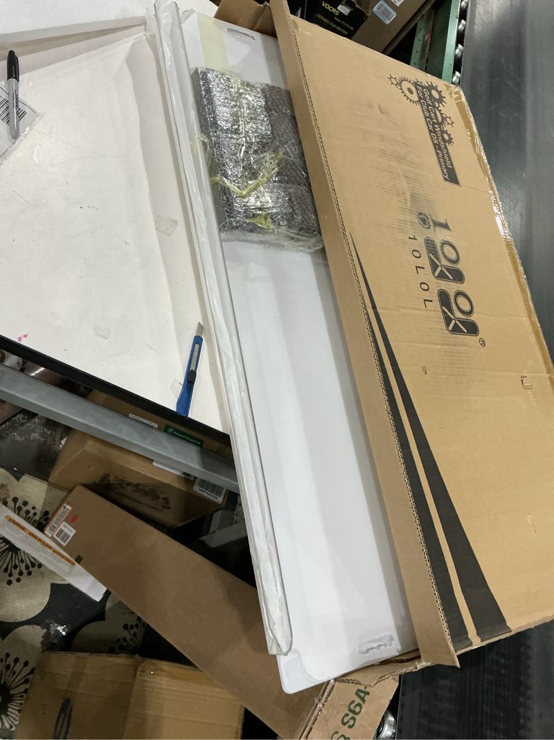 Condition photo showing New/Like New for 10L0L Club Car DS Windshield for 1982-2000.5 Models Replacement with Tinted UV Protection Impact Resistant Acrylic and Foldable Golf Cart Front Windshield (Clear)