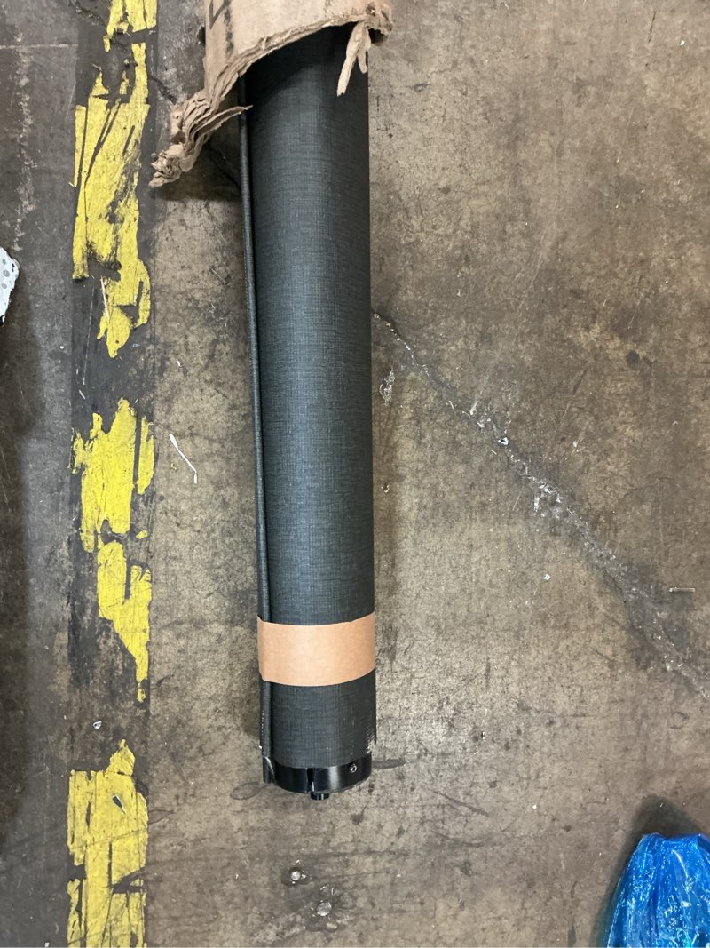 Condition photo showing As Is for solera power & hybrid rv awning roller assembly, 21' black fade, for 5th wheel camper, travel trailer and motorhome - v000211531