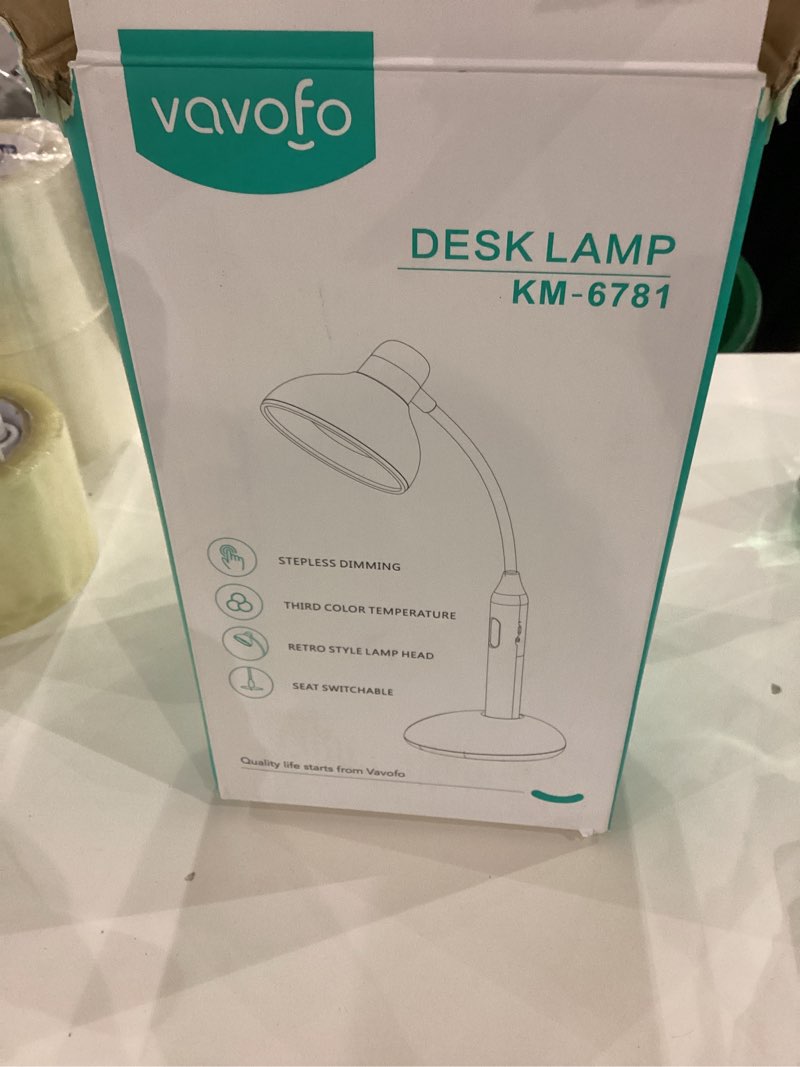 VAVOFO Wireless LED Desk Lamp with Touch Control - Adjustable