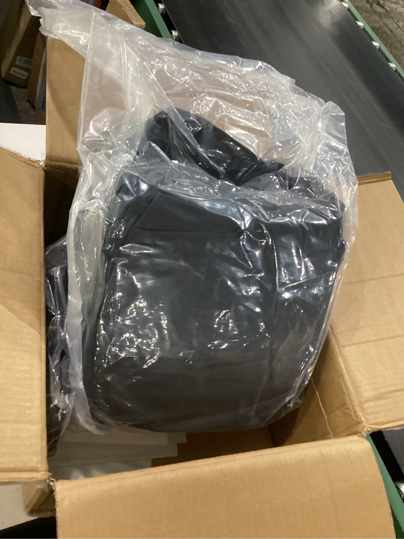 Condition photo showing New/Like New for pontoon boat cover 19-21 ft, 1200d heavy duty waterproof trailerable cover for pontoon boats up to 8.5 ft beam, 14 straps, elastic hem &outboard motor cover, black black 19'-21' long (beam width up to 8.5ft)
