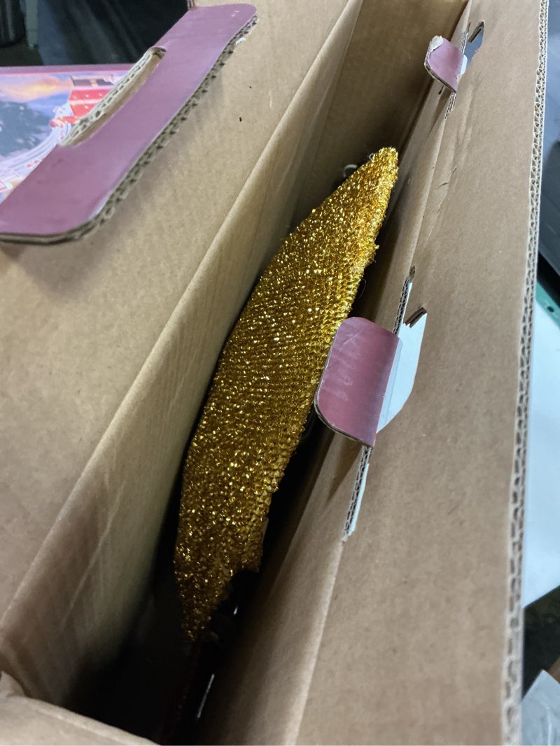 Condition photo showing New/Like New for eambrite lighted reindeer christmas decorations outdoor, animated deer with motion sensor & music, 2-in-1 yard stake hanging wall decor for indoor holiday decorations, outside yard patio home decor