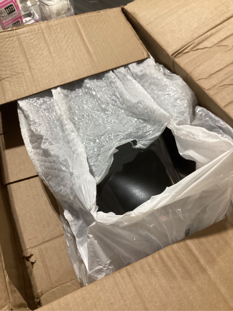 Condition photo showing As Is for Vinyl Floor Mat for Home?5'×7' Black Waterproof Area Mat for Under Dining Room Table, Sturdy Plastic Rug Protector for Kitchen, Living Room, Yard, Garage, Large Baby Play Mat 5' x 7' Black