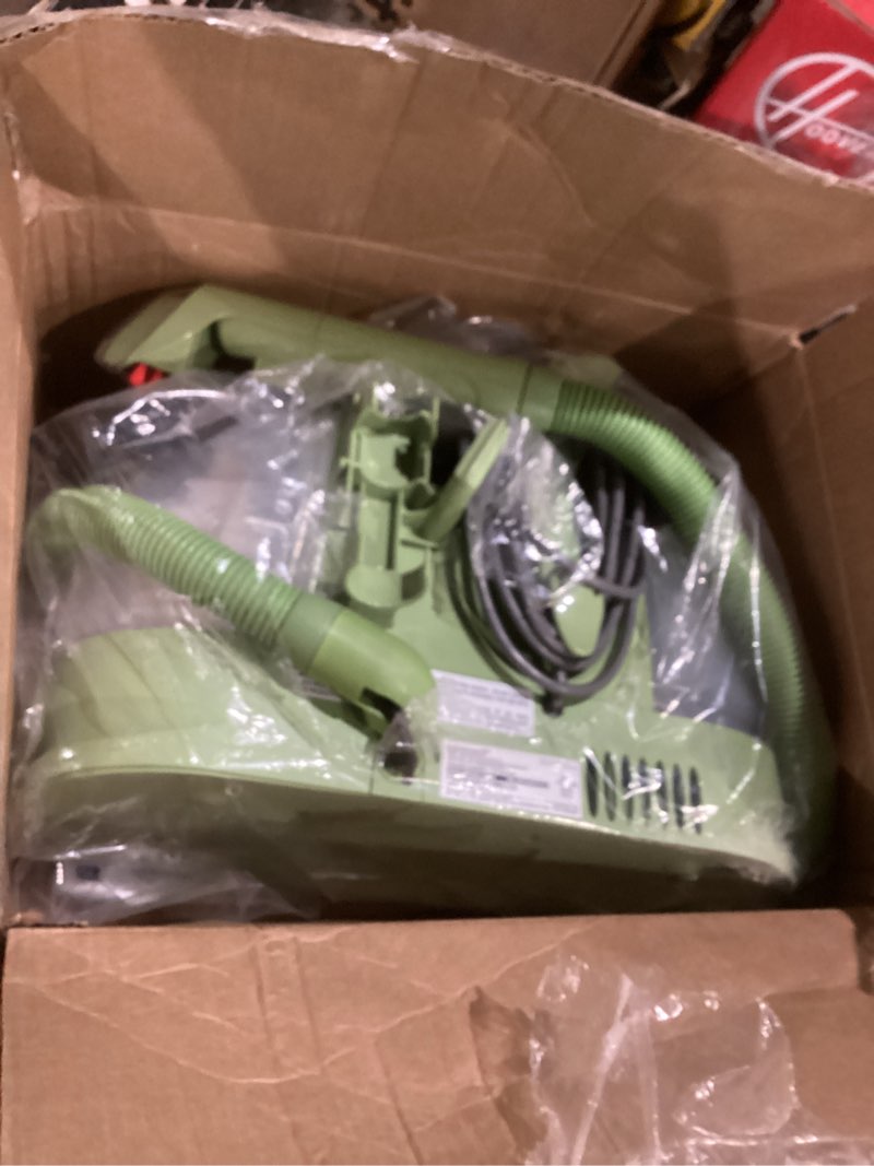 Condition photo showing As Is for BISSELL Little Green Multi-Purpose Portable Carpet and Upholstery Cleaner, Car and Auto Detailer, with Exclusive Specialty Tools, Green, 1400B