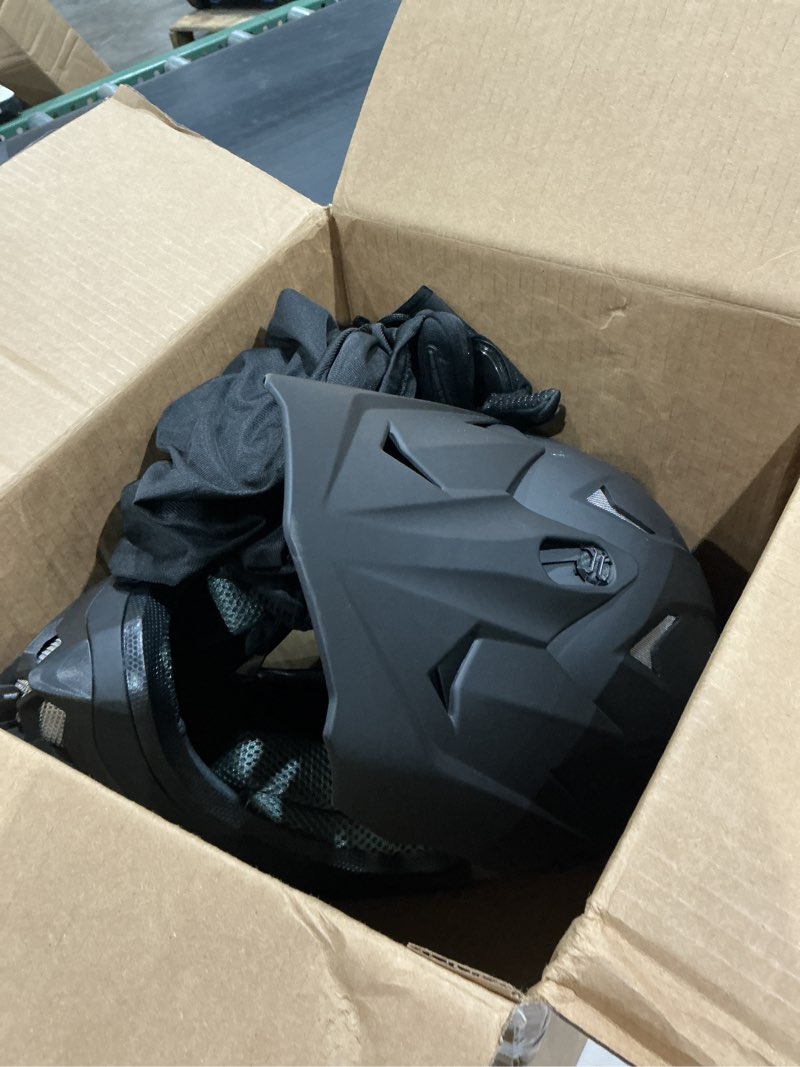 Condition photo showing Good Condition for 1storm adult motocross helmet bmx mx atv dirt bike four wheel quad motorcycle full face racing helmet style: hf801 matte black