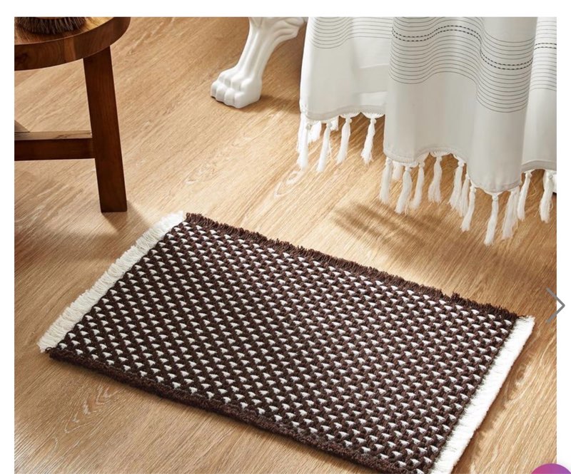 TYUU Boho Bathroom Rugs, Super Absorbent Non Slip Bathroom Mats Quick Dry Bath Rugs Washable Farmhou