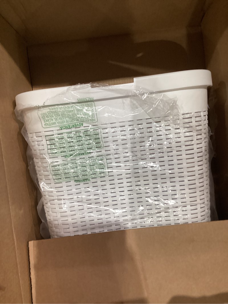 Condition photo showing Good Condition for Sterilite Pack Rectangular LiftTop Laundry Hampers, Plastic Clothes Basket with Lid