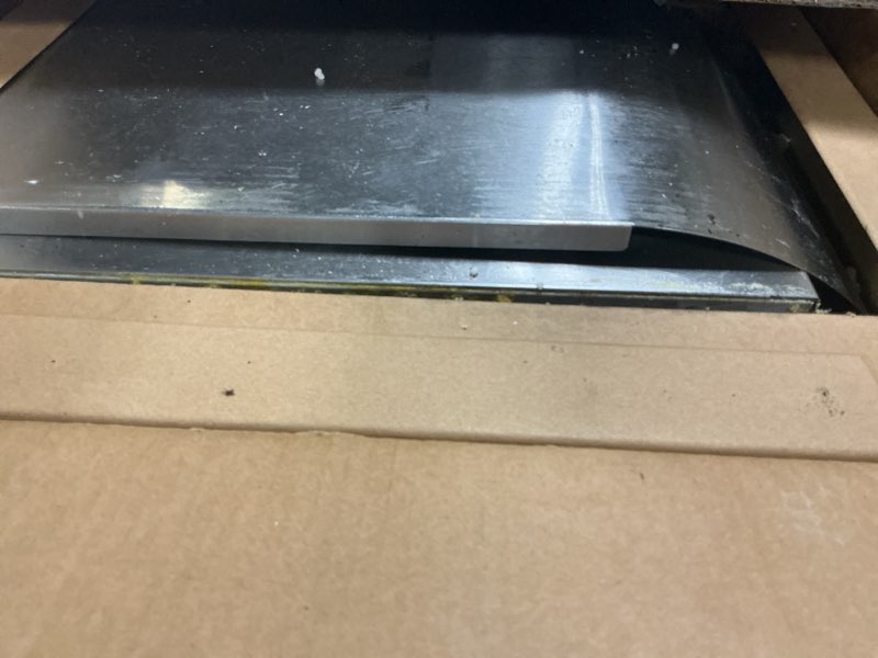 Condition photo showing As Is for vevor commercial conveyor toaster, 300 slices/hour conveyor belt toaster, heavy duty stainless steel commercial toaster oven, electric restaurant commercial toaster for toast bun, bagel, bread 300pcs/hour tt-300