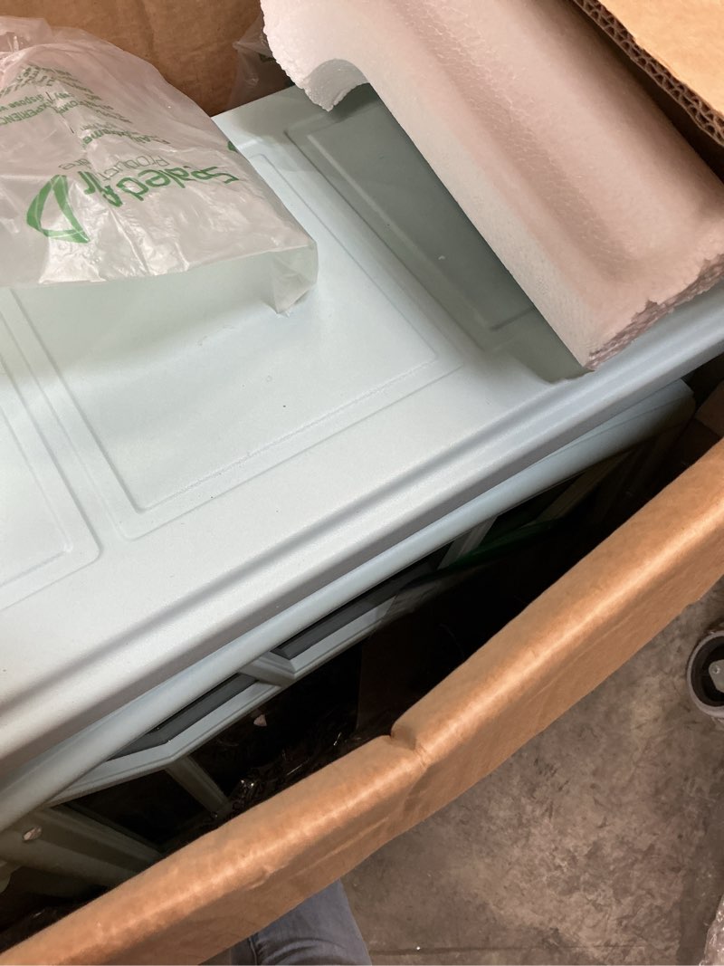 Condition photo showing As Is for duraflame Infrared Quartz Electric Stove Heater - DFI-591-11 - Sky Blue