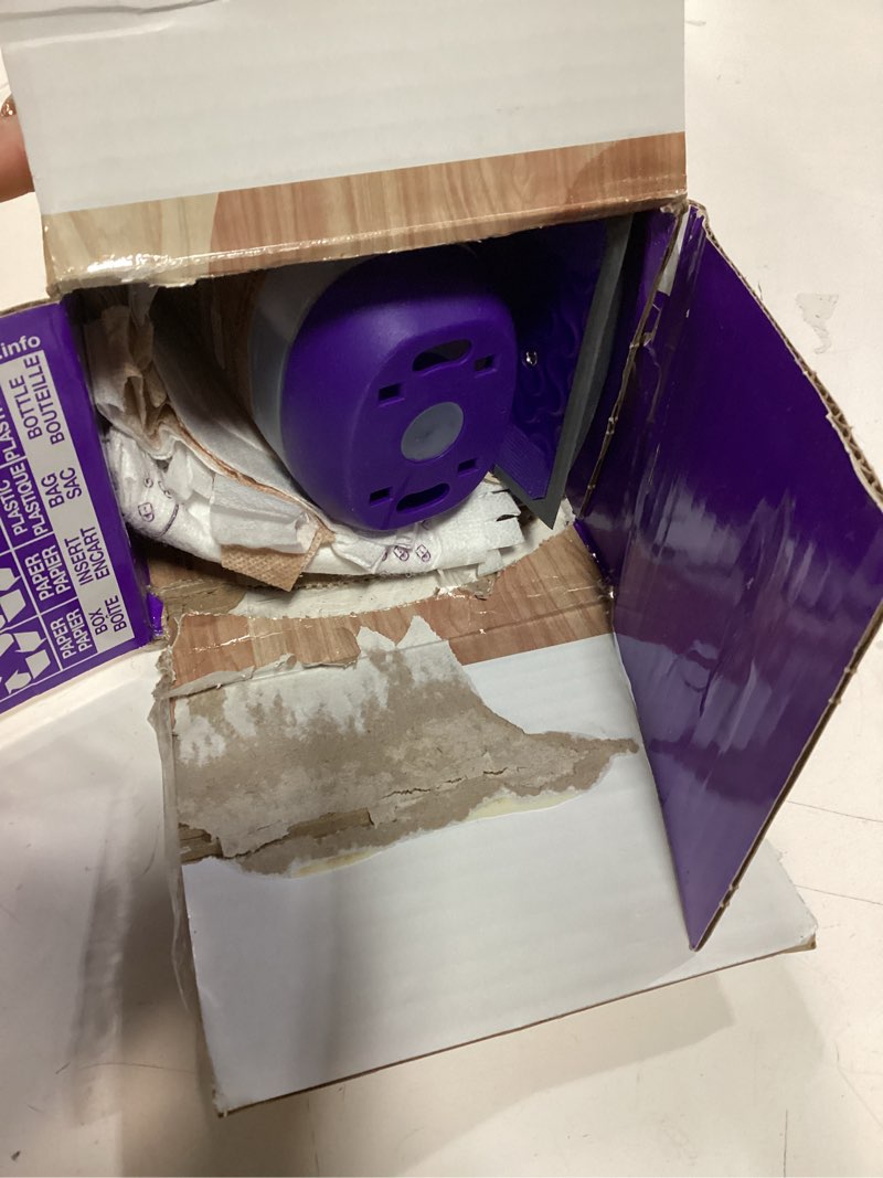 Condition photo showing As Is for Swiffer Power Mop Wood, Hardwood Floor Cleaner for Mopping Home, Bathroom, Kitchen, All Purpose Multi-Surface Cleaning Set includes PowerMop Wood, 2 Pads, 1 QuickDry Lemon Solution, & 2 Batteries