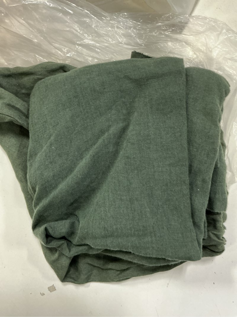 Condition photo showing As Is for quince european linen euro sham, euro, pine